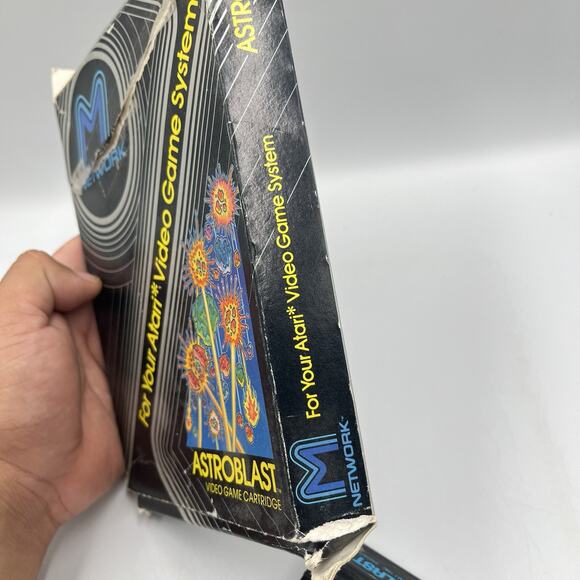 Astroblast (Atari 2600, 1982) – Complete in Box – Vintage Shooter by M Network - Picture 4 of 8